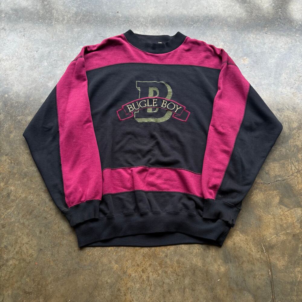 Unique 90s Color block Bugle Boy Sweatshirt